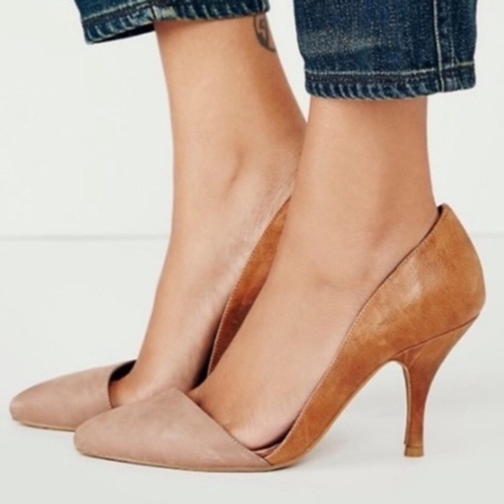 Jeffrey Campbell Free People Leather Pump Heels 5